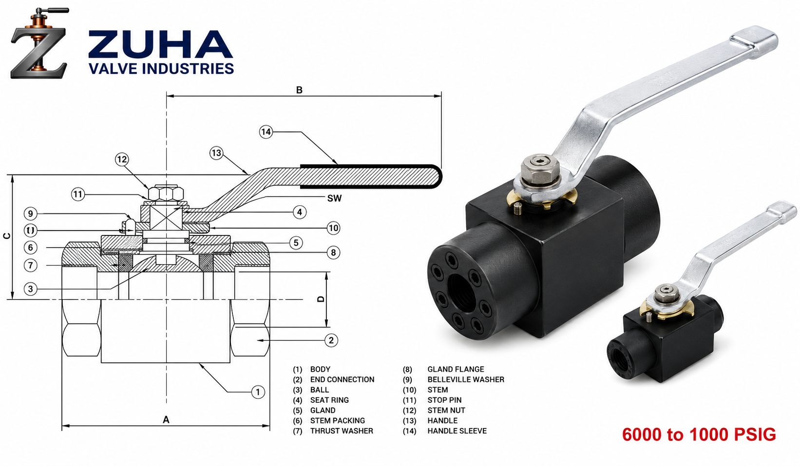 Ball Valves Bar Stock 6000